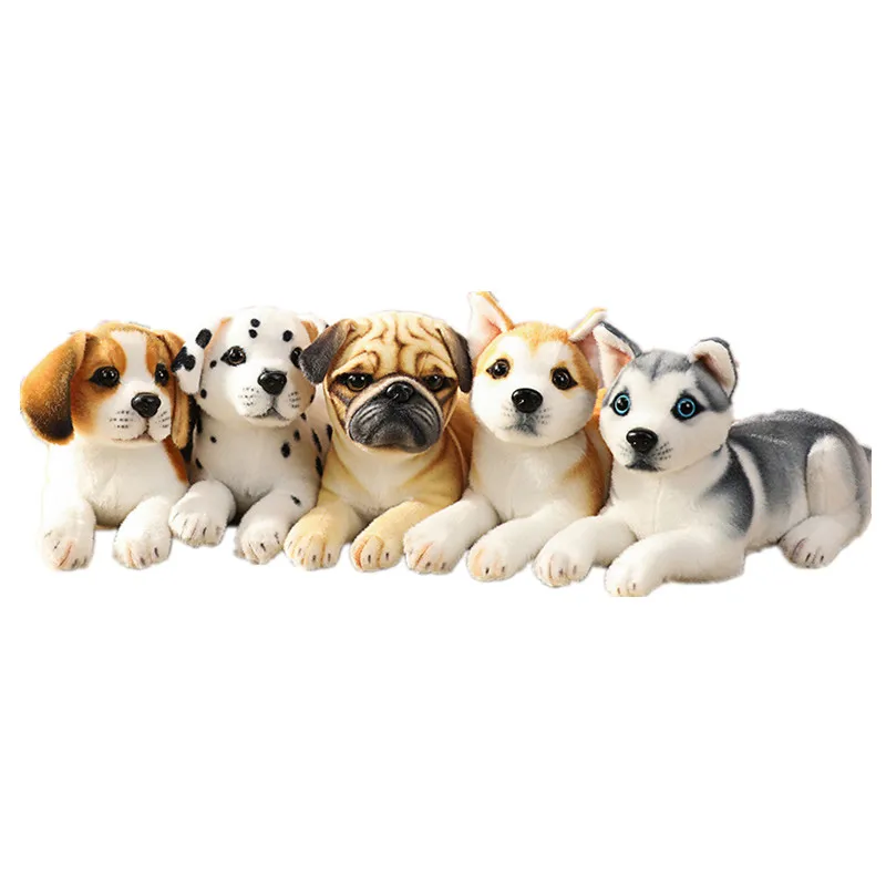 

1pc 32CM Cute Simulation Dog Plush Toys Stuffed Lifelike Dog Doll Kids Nice Gifts Home Car Decoration