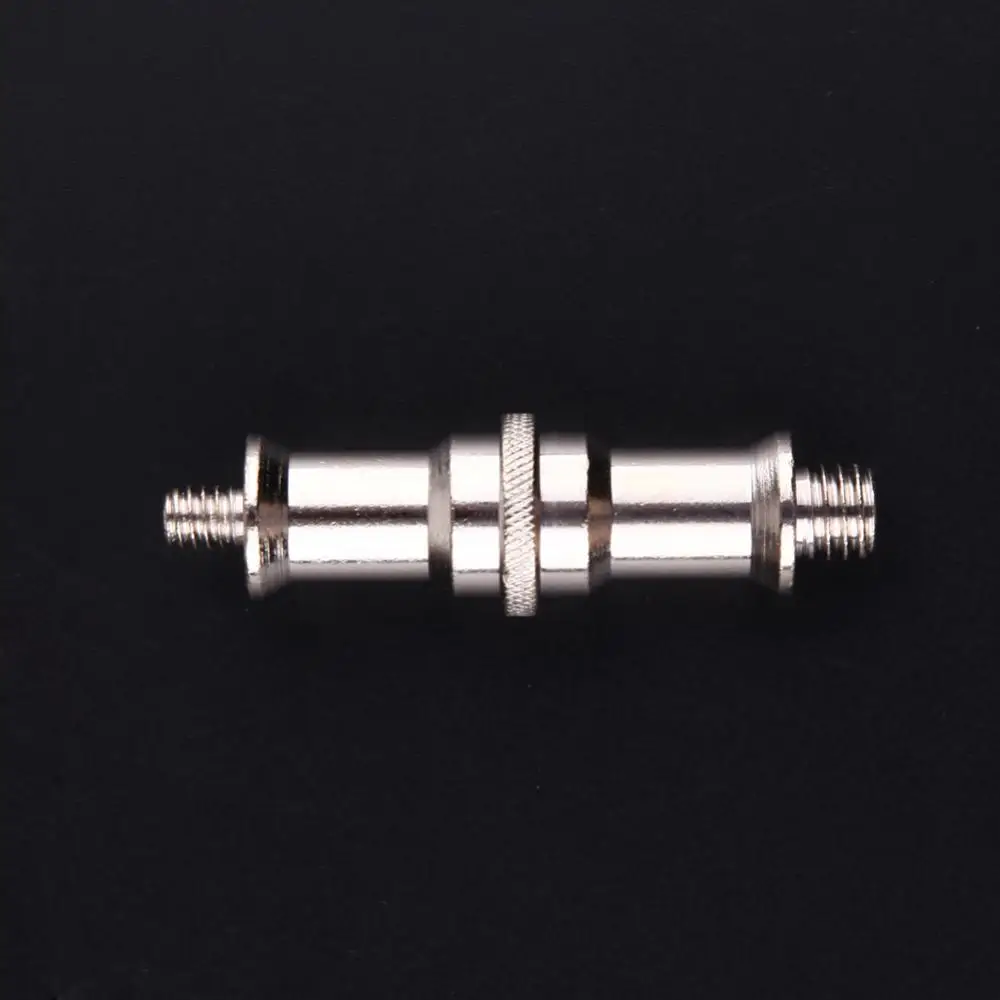 Double End Stud 1/4-Inch and 3/8-Inch Adapter Spigot Threaded Screw Connector for Flash Light Stand