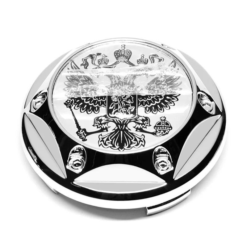 4Pcs/lot 68MM Car Styling Coat of Arms of Russia Eagle Emblem Car Wheel Hub Cap Automobiles Rim Decorating Logo Auto Accessories