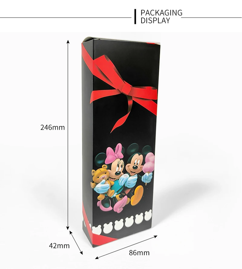 Disney Cartoon 3D Airbag Comb Mickey & Minnie Mouse Bow Shape Antistatic Girl Comb Girl Air Cushion Massage Comb