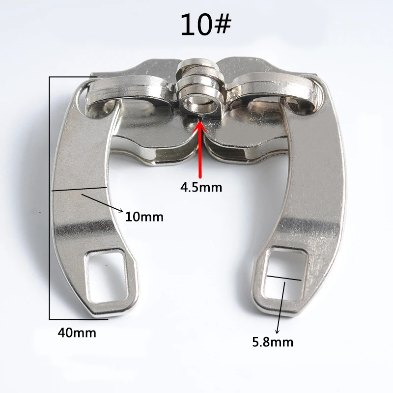 金属製のジッパー式ジッパー5 #8 #10 #,2ペア,ジッパー式ヘッド,diy,衣類バッグ,スーツケース,修理キット用アクセサリー