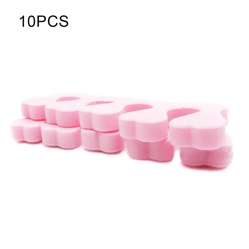 10Pcs Zachte Spons Tussen Teen Separator Vingers Voeten Voor Pedicure Scheiding Gereedschap