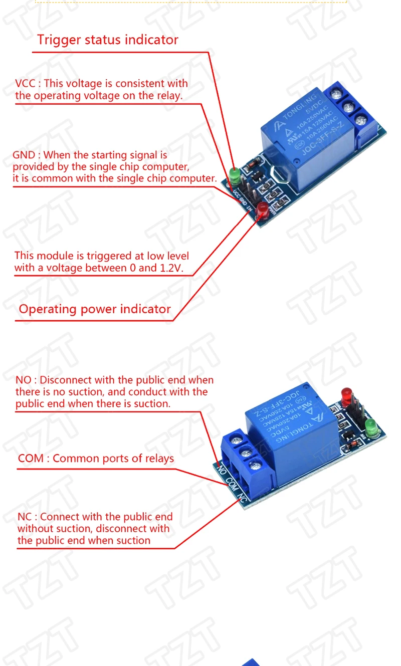 1/3 Stück 5V 1 2 4 6 8 Kanal Relaismodul mit Optokoppler Relaisausgang 12V 1 2 4 8 Wege Relaismodul für Arduino Raspberry Pi – Detail 2