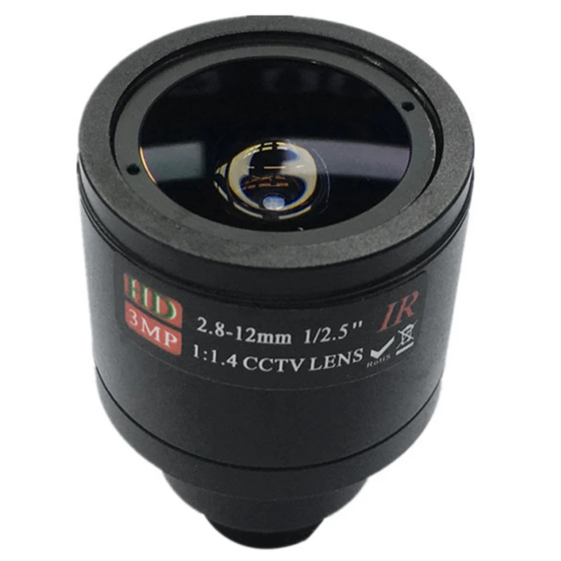 Hd Cctv Manual Varifocale Lens 2.8-12Mm Ir Filter M12 Handmatige Focus En Zoom Lens Voor Bewakingscamera