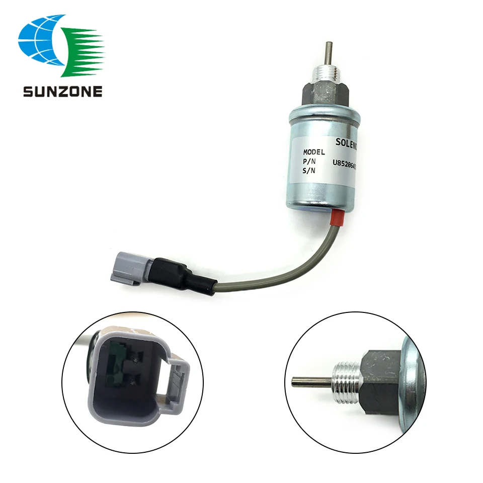 U85206452 12V Fuel Shut Off Solenoid For Perkins 402D 403D 404D 404C 403C Car Solenoid Parts 185206452