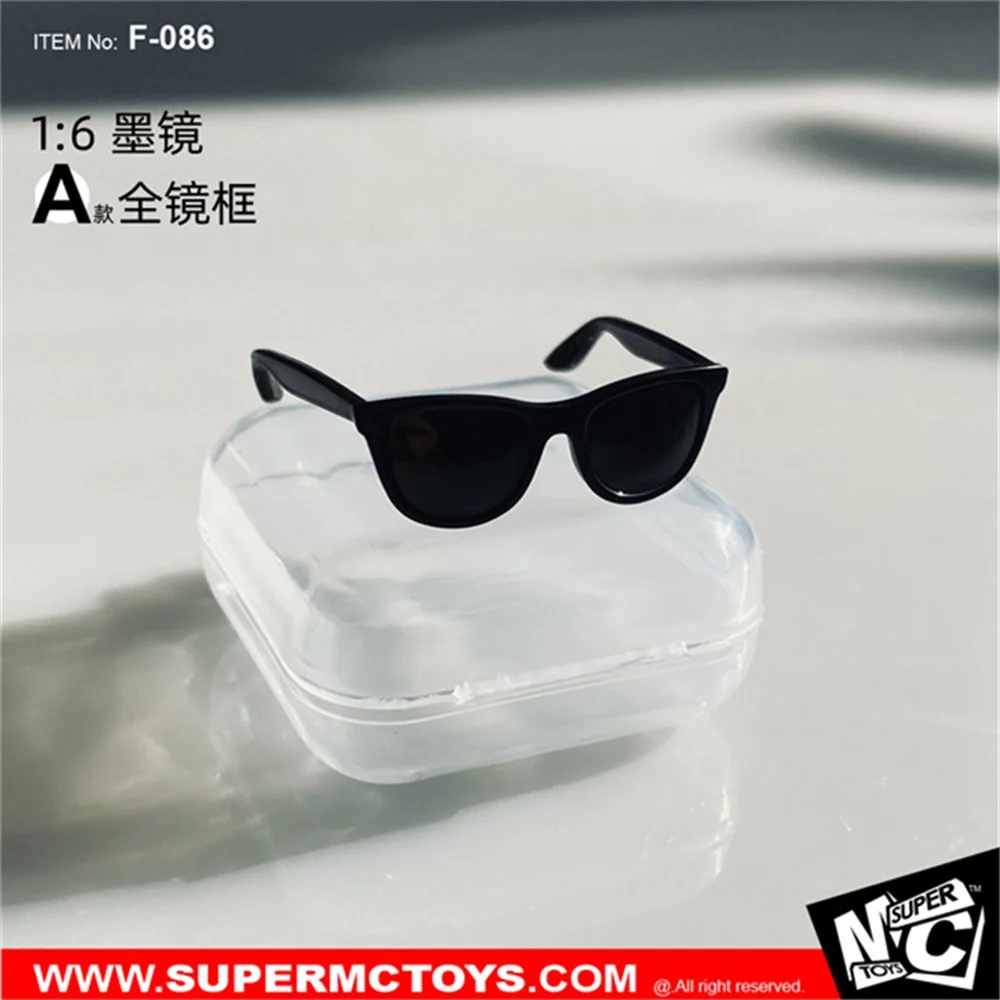 Для продажи, модель 1/6 супермакси-игрушек, черные модные солнцезащитные очки, модель из ПВХ, костюм, кукольная сцена, компонент