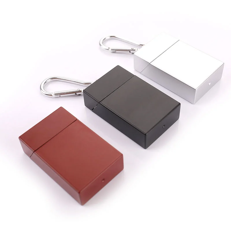 1pcs Fashion Portable Ashtray With lid Keychain Pocket Ashtray Mini Metal Ashtray