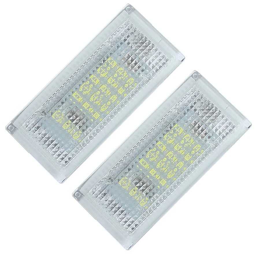 For BMW 323i 325i 328i E46 2D 4D (1998~2003) 12V Number Plate Lamp Bulb 1Pair / 2Pcs White CanBus Led License Plate Lights