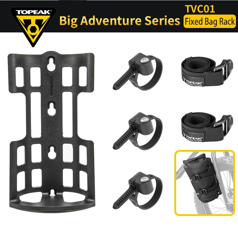 Topeak Fork Cage Bikepacking Bicycle Luggage Side Mount Rack MTB Fork Frame Travel Bag Holder Cycling Baggage Stuff Fork Rack