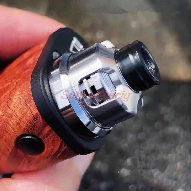 아머 개조 엔진 RDA 탱크, BF 핀, 316SS, 22mm 교체 가능한 기류 조절 제어, 단일 코일 데크 빌드 베이프 무화기