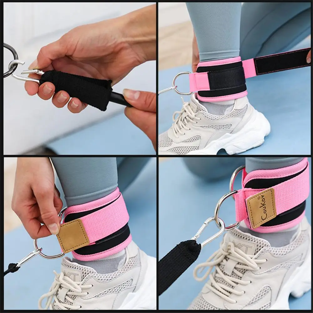 Yoga Ankle Strap Leg Resistance Band on the Door, Home Fitness Equipment for Leg Stretch Training, Hip Exercise, Butt Trainer