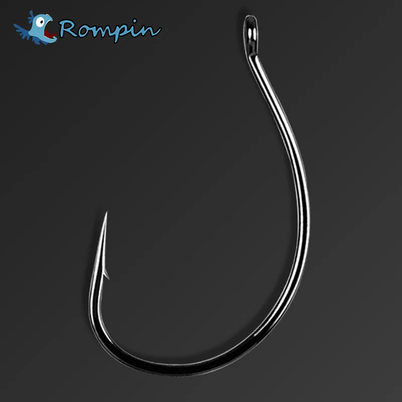 Rompin 20pcs/lot 8003 Wacky Rig Hook Worm Hooks Wide Gap Senko Baits Lure Fishing Fish Hook For Neko Rig Bass Fishing