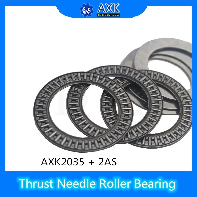 

AXK2035 + 2AS Thrust Needle Roller Bearing With Two AS2035 Washers 20*35*4mm ( 10 Pcs) AXK1104 889104 NTB2035 Bearings