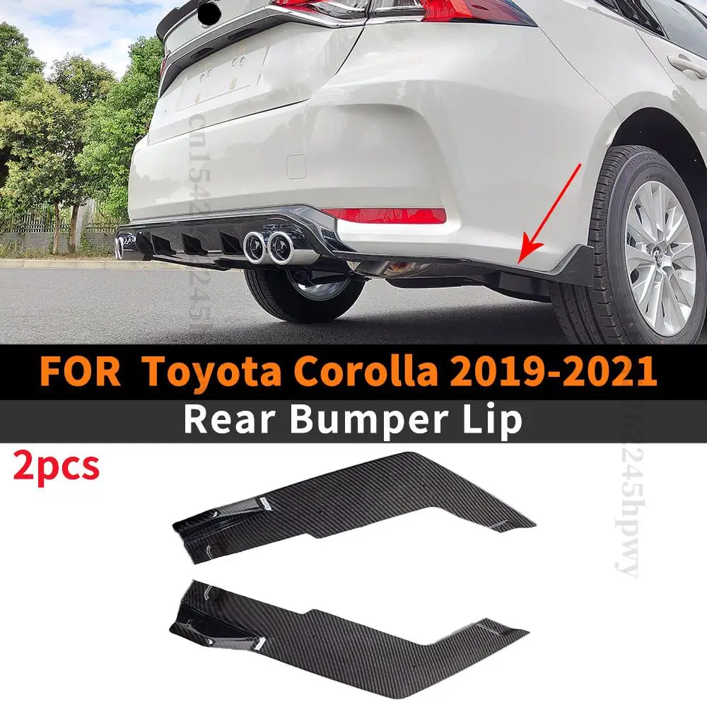 

Body Kit Accessories Rear Bumper Lip Exterior Part Decoration Car Styling TExtension New Style For Toyota Corolla 2019 2020 2021