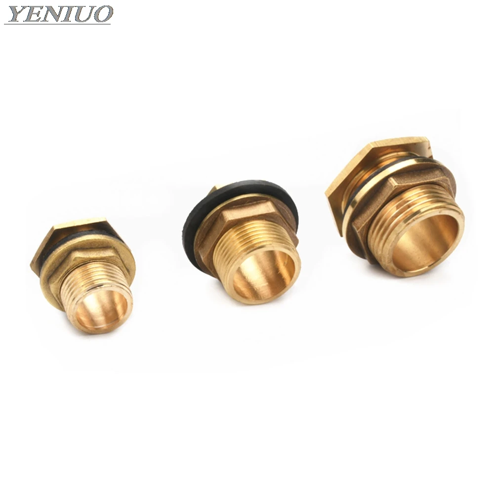

Copper Water Tank Connector 1/2" 3/4" 1" Male Brass Pipe Single Loose Key Swivel Fittings Nut Jointer