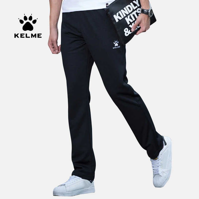 KELME Men Sweatpants Trainning Exercise Pants Outdoor Running Fitness Sports Leisure Pants Legging Active For Male 8261CK1001