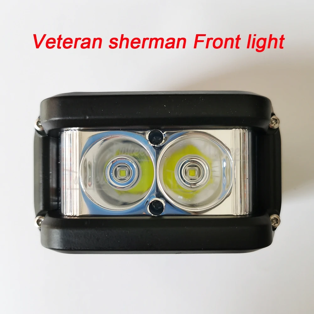 Veteran Sherman Front and Rear LED Headlight, Original Leaperkim, EUC, Headlight, Back Light Parts