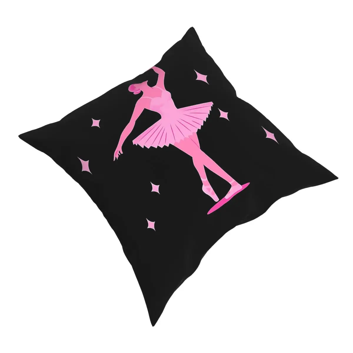 I Like Ballet Pillow Case Home Decorative Dance Ballerina Cushions Throw Pillow for Sofa Polyester Double-sided Printing Print