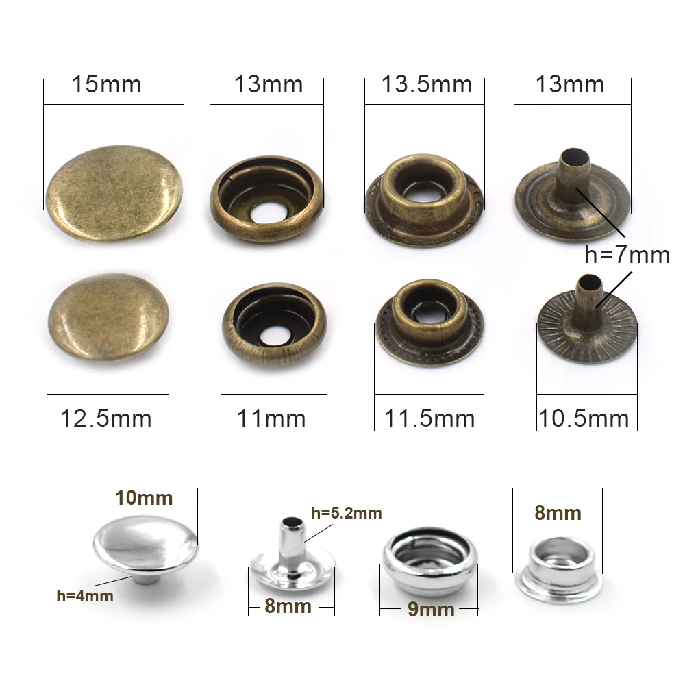 Electric Button Die metal snap mold  Retainer dies Metal buttons Rivets Eyelets Nailing tool Machine T3 T5 T8 Metal snaps