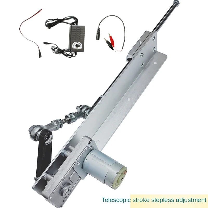 Telescopic Linear Actuator Kit with Speed Control End Connector & Reduction Motor for Reciprocating Linear Motion