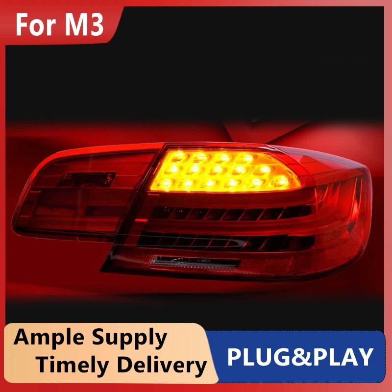 تصفيف السيارة الذيل ضوء لسيارات BMW M3 E92 330i 335i M3 2006-2013 الضوء الخلفي الجمعية الفرامل الخلفية عكس مصباح إشارة