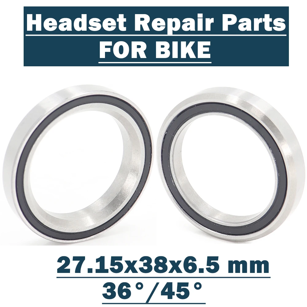 

MH-P09K Bike Headset Bearings 27.15*38*6.5mm 36/45 Degree ( 2 PCS ) ACB Road MTB Angular Contact Bicycle Bearing MH P09K