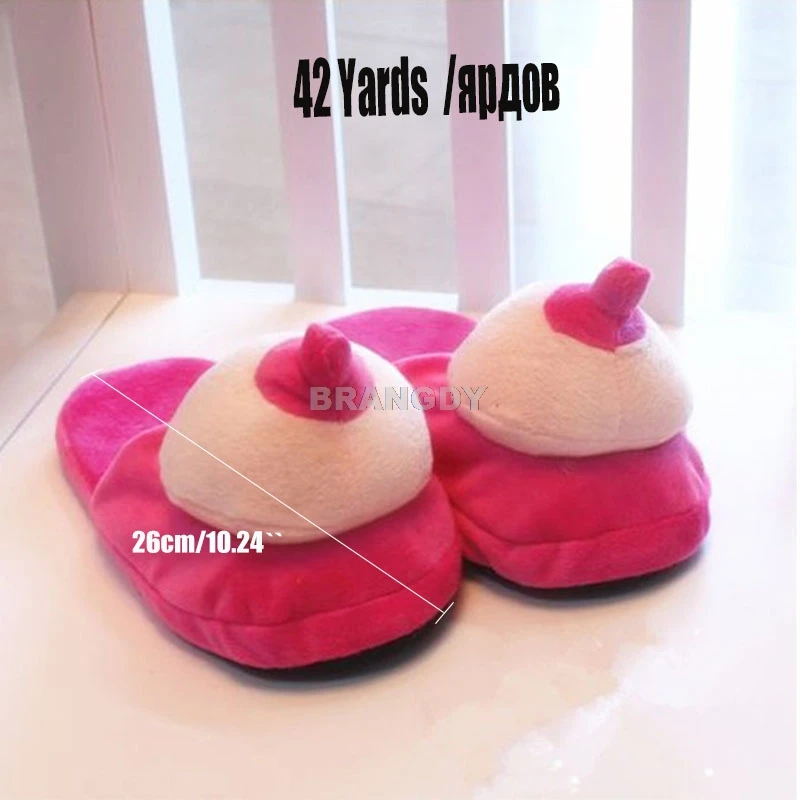 2021Woman Unicorn Slippers Winter Slippers Women Creative Fun Penis Home Slippers Warm Spring Funny Women Shoes Unicornio Shoes