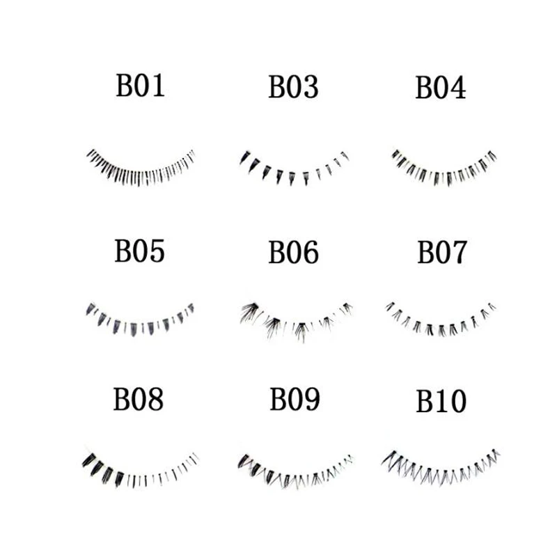 5 Pair Pure Handmade Lashes Natural Lower Eyelashes False Eyelashes Pack Lot Bottom Eyelashes Makeup Tools B06