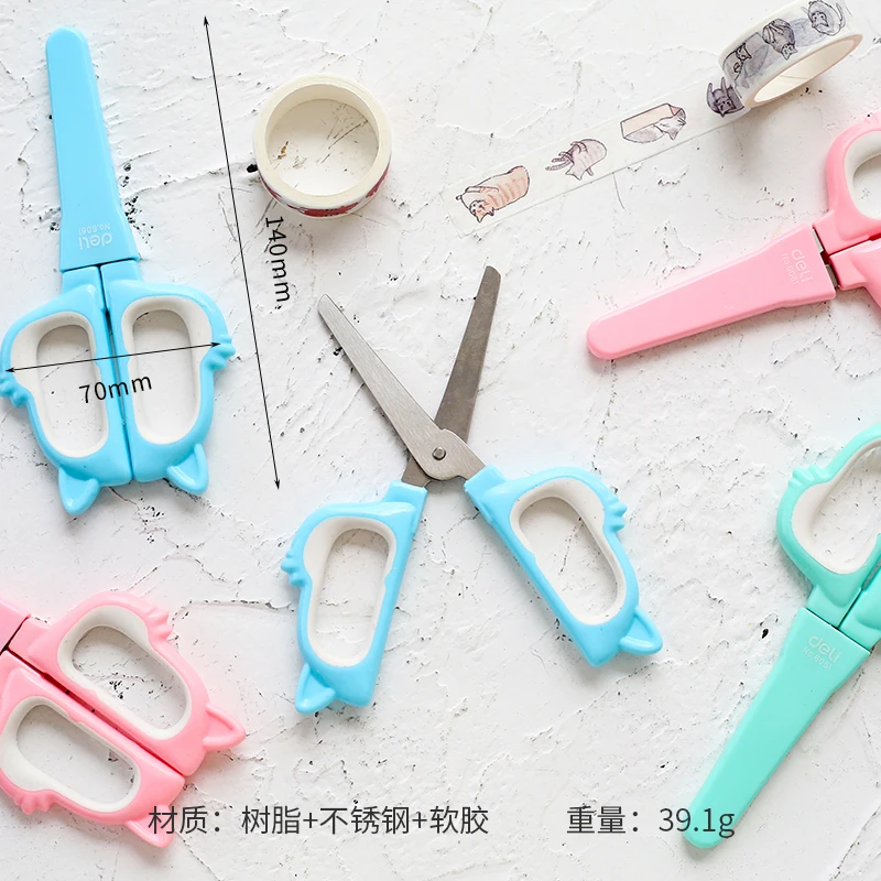 Cute Craft Paper Portable Utility Scrapbook Kids Safety Mini Scissors School Office Supplies