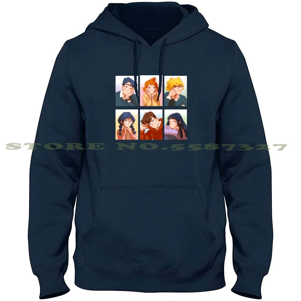 The Kiss Bet retratos de personajes 100% Camiseta con capucha de algodón puro The Kiss Bet Webtoon retratos Saralin Sara Lin Oliver Patrick