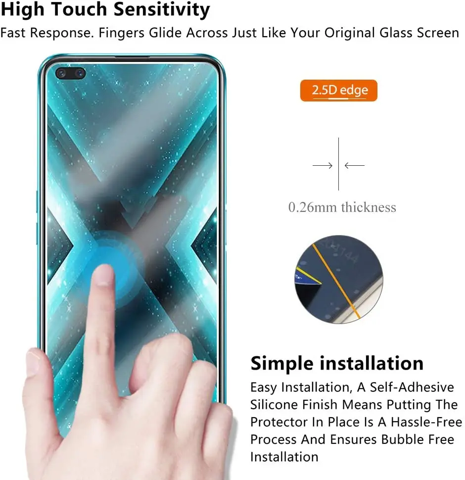 For Realme 7 6 Pro Glass For OPPO Realme 7 6 Pro Tempered Glass Screen Protector For OPPO Realme 7 6 5 Pro 5 7 Lens Glass