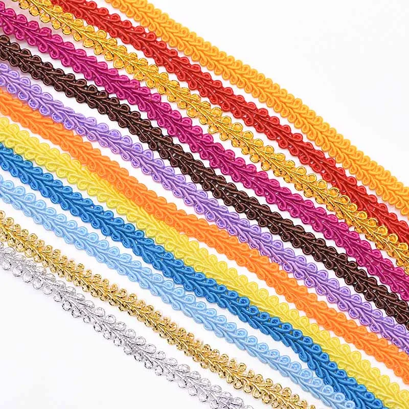 10 m/lotto di Pizzo Nastro Trim Oro Argento Centipede Del Merletto Intrecciato Accessori di Cerimonia Nuziale di Natale Decor Tessuto FAI DA TE