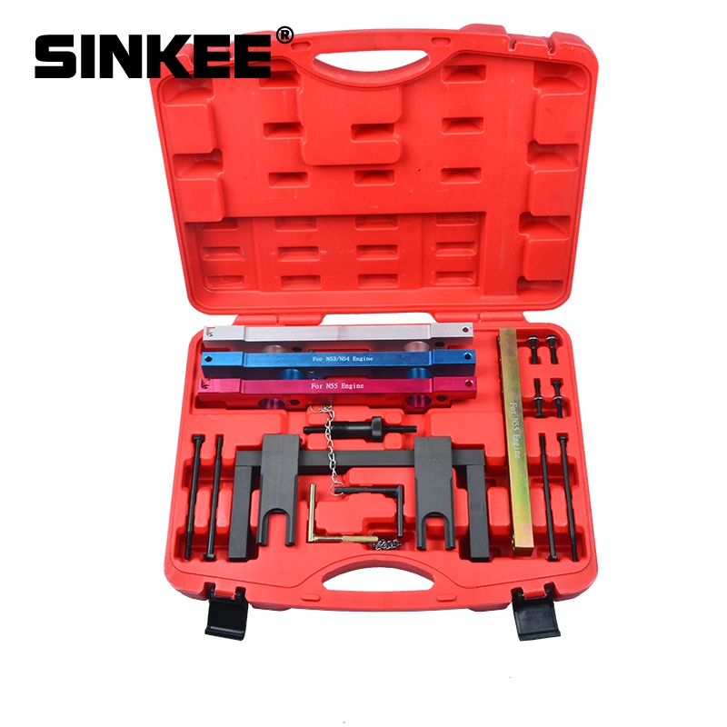 For BMW N51 N52 N53 N54 N55 Camshaft Alignment Engine Timing Locking Tool Kit Install and Removal Set E60 E61 E64 E91 E92 SK1288