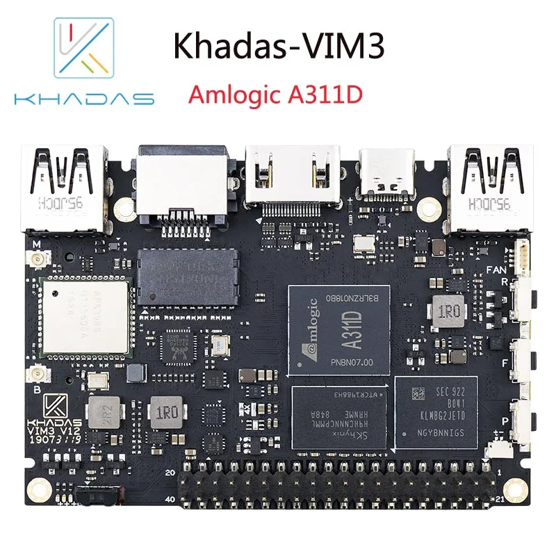 Khadas VIM3 SBC: 12nm Amlogic A311D Soc With 5.0 TOPS NPU | 4GB + 32GB(Pro Model)