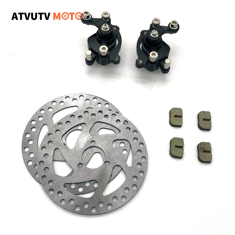 Front Rear Disc Brake Caliper Pads Brake disc 140mm For 47cc 49cc Chinese Mini Moto Kids ATV Quad Dirt Pocket Bike Gas Scooter