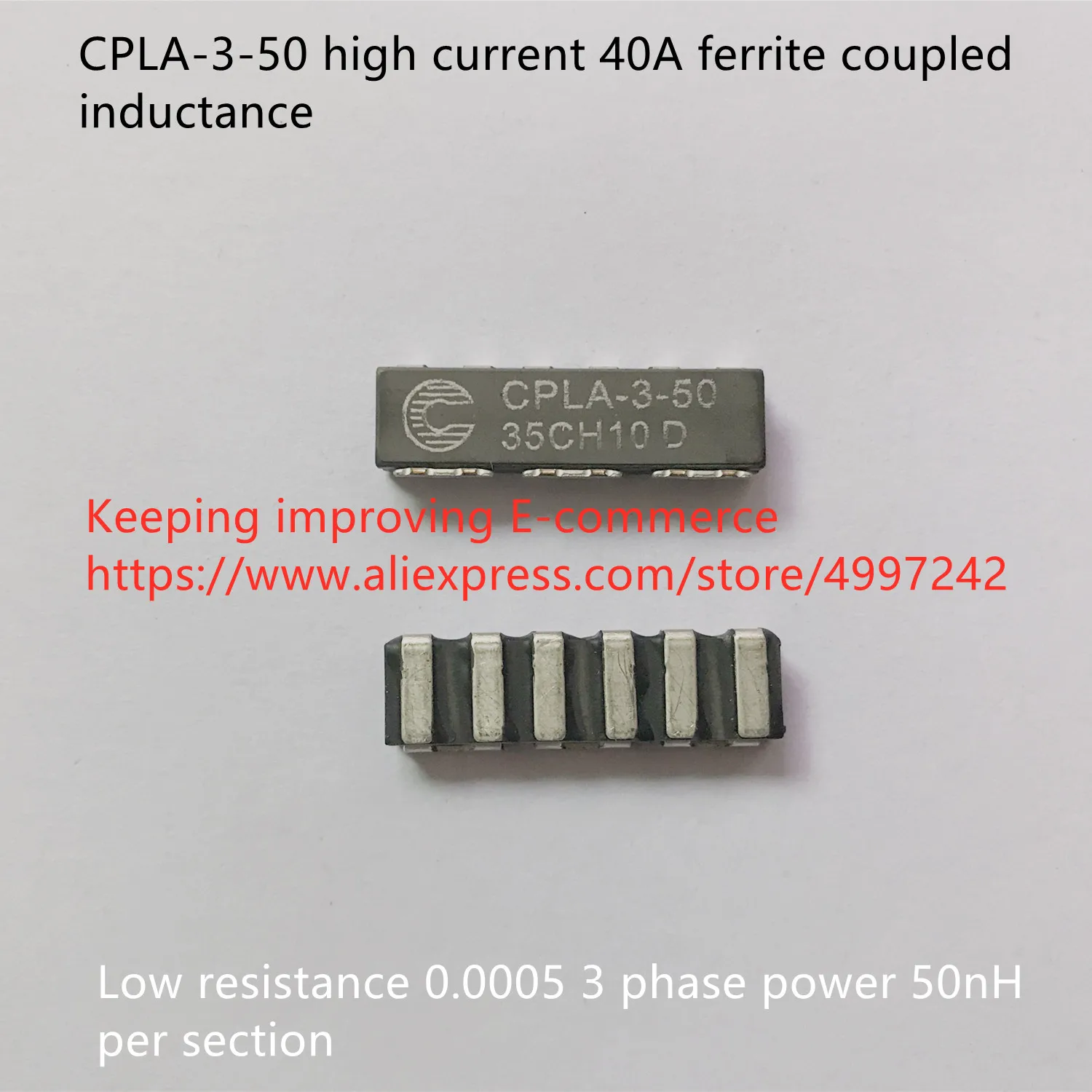 

Оригинальный новый 100% CPLA-3-50, высокий ток, 40 А, ферритовая связь, индуктивность, низкое сопротивление 0,0005, 3-фазная мощность 50 нГн на секцию