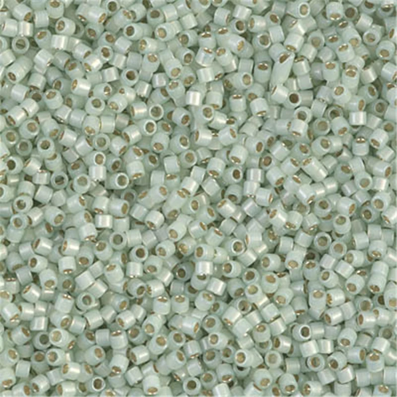 2000 stücke 11/0 Japan Miyuki Delica Seed Perlen Opal Farben Glas Seed Bead Für Hand Stickerei 1,6x1,3mm moderne Stil 10g 1 rohr – Detail 3