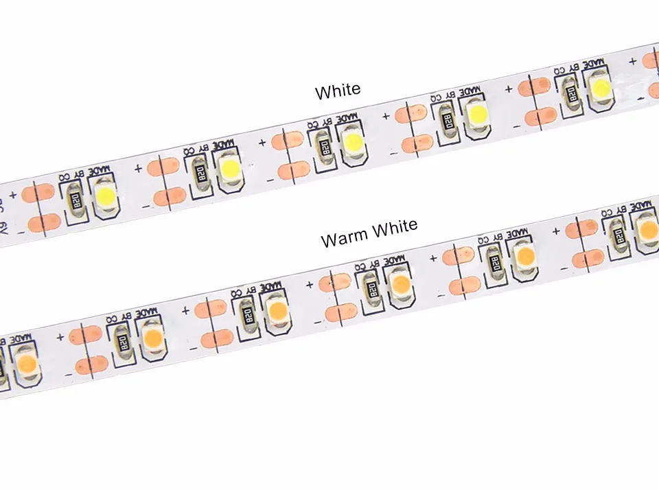 DC 12V SMD 2835 Led Strip Light PC 0.5M- 5M 60/120/240 Led/m 12 V Volt LED Strip Not Waterproof Light Strips Kitchen Home Decor