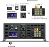 순수 사인파 인버터 5000W 24V 220V 보조베터리 인버터 태양 전지 패널 발전기 12V/36V/48V DC 120V/230V/240V AC 변환기 4