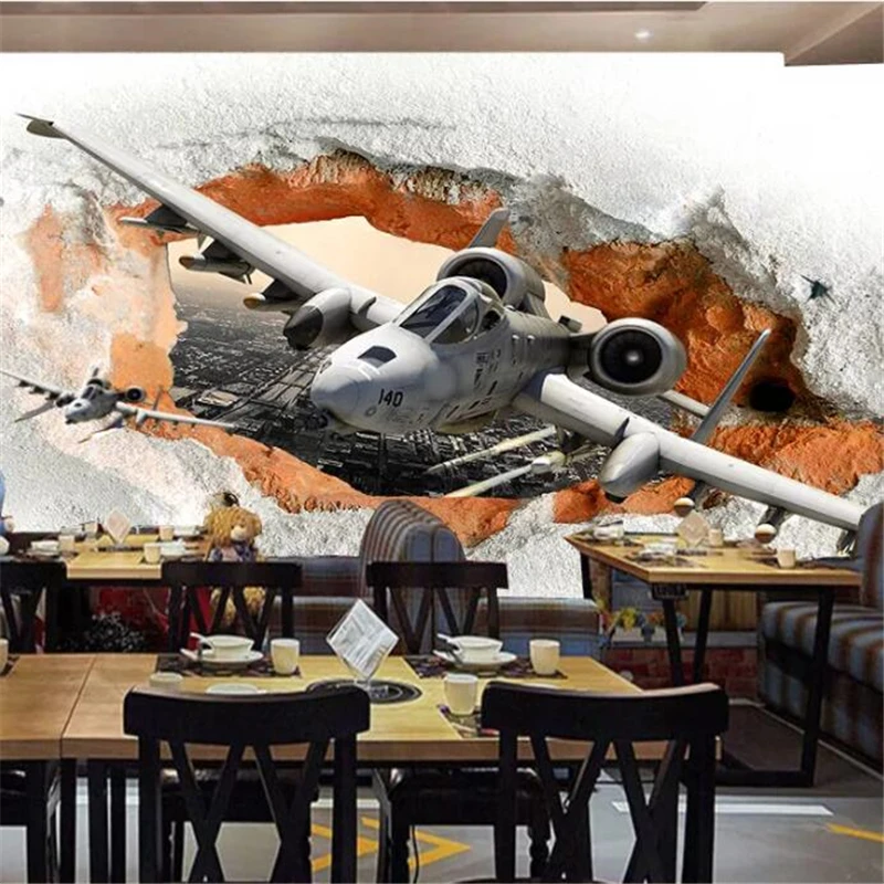 wellyu Customized large murals, stylish home improvement fighters, missile cafes, restaurant personality, murals