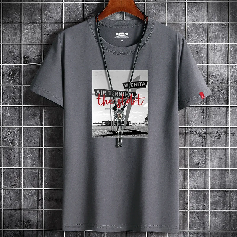 Camiseta blanca de Fitness para hombre, de gran tamaño con cuello redondo camisa masculina, ropa de S-6XL, Anime gótico Punk, nueva, 2022