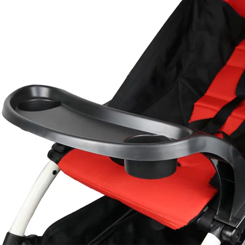 Plato de cena para cochecito de bebé Yoya como portavasos con reposabrazos, accesorios de carro con función Compatible con Vovo YuYu Chbaby