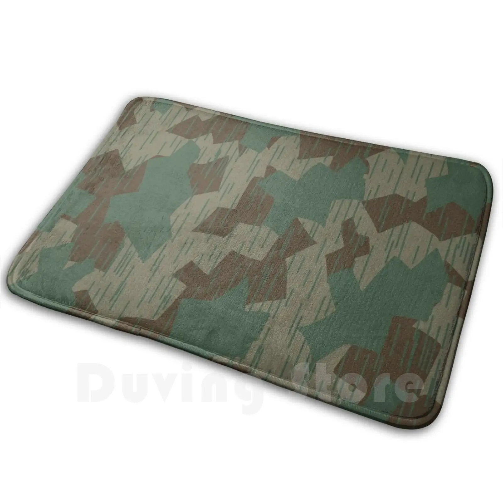 World War 2 German Camouflage. Splittermuster. Carpet Mat Rug Cushion Soft Splittermuster Flecktarn Ww2 Camo