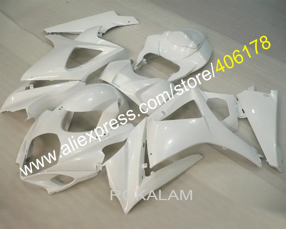 

07 08 K7 Fairing Set For Suzuki GSX-R1000 2007 2008 All Gloss White Sport Motorcycle Fairings (Injection Molding)