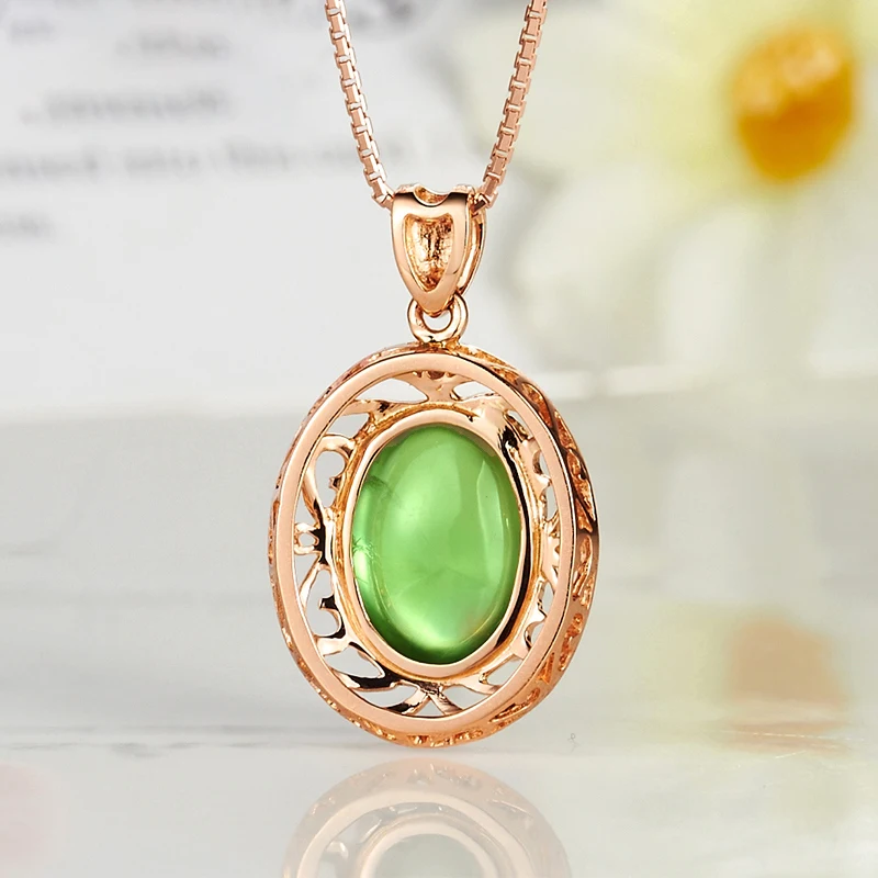 LSZB Natural Grape stone 18K Pure Gold Pendant Real AU 750 Solid Gold  Upscale Trendy Classic  Fine Jewelry Hot Sell New 2023