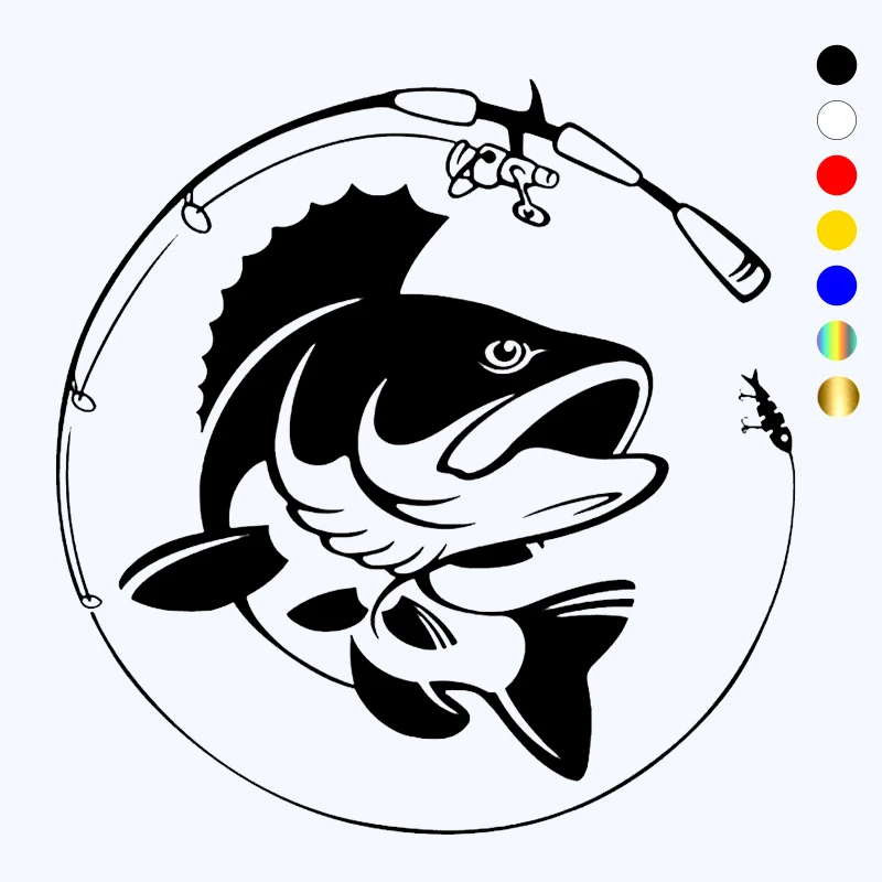 

CK3355# vinyl car sticker fishing waterproof cool waterproof removable decal self-adhesive auto stickers for bumper