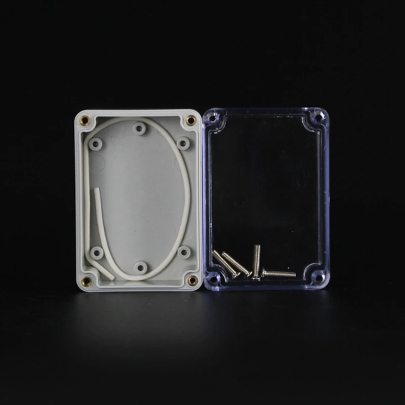 83x58x35mm ABS IP65 Waterproof Plastic Wire Junction Box Transparent Enclosure Clear Project Case Electronic Terminal
