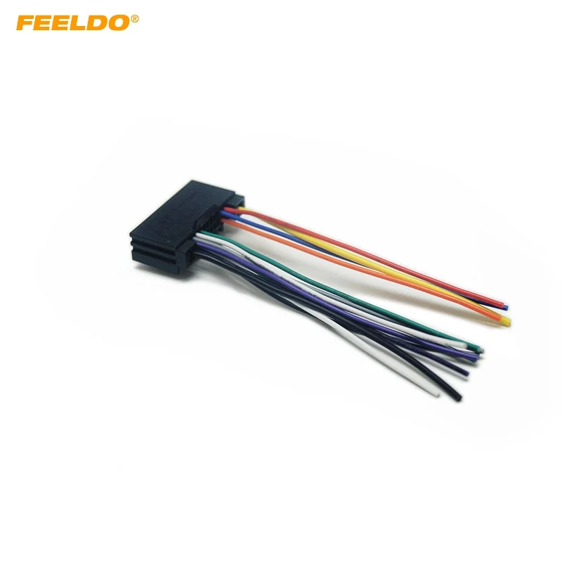 

FEELDO Car Radio Wiring Harness Audio Stereo Wire Adapter for Ford Ferry Focus Mondeo Fiesta Wiring Plug