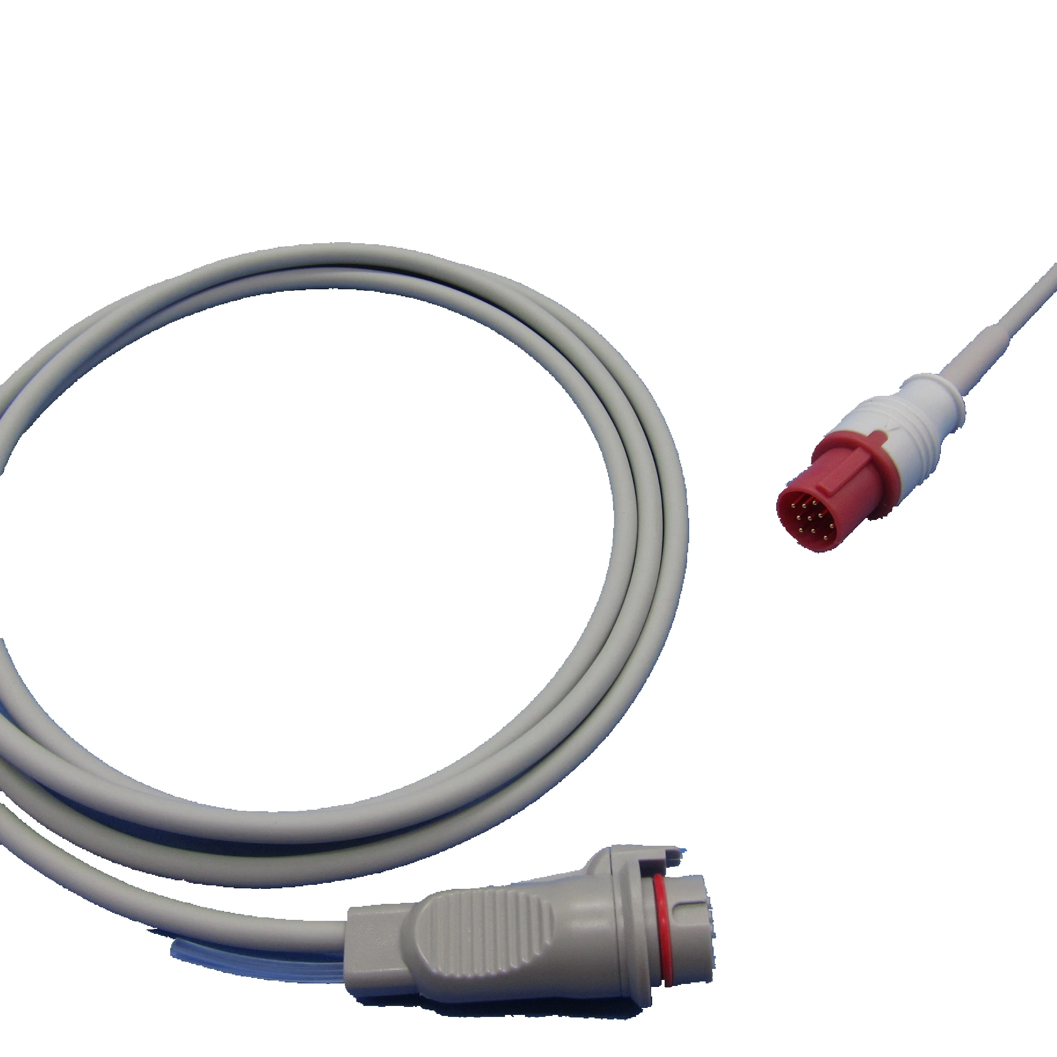 IBP-15 IBP Cable With Utah BD Edward Medex Connector For Hellige 10pin