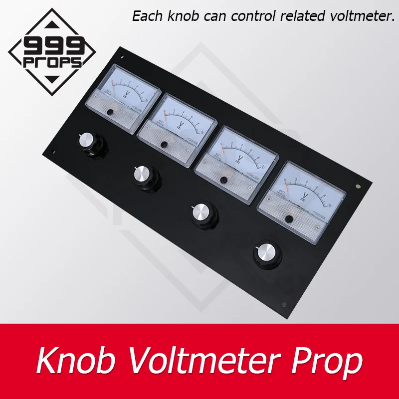 

Knob Voltmeter Prop real escape room rotate all knobs to right position to point correct digits adventure game prop 999PROPS